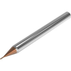 Seco - 3mm Diam, 3mm LOC, 2 Flute Solid Carbide Ball End Mill - HXT Finish, Single End, 50mm OAL, 4mm Shank Diam, Spiral Flute - Eagle Tool & Supply