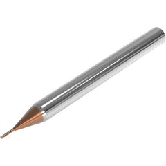 Seco - 3mm Diam, 3mm LOC, 2 Flute Solid Carbide Ball End Mill - HXT Finish, Single End, 50mm OAL, 4mm Shank Diam, Spiral Flute - Eagle Tool & Supply