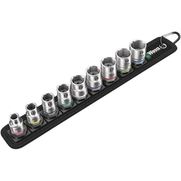 Wera - Hex & Torx Bit Socket Sets Type: Hex Bit Socket Set Drive Size: 3/8 - Eagle Tool & Supply
