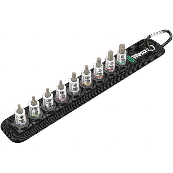 Wera - Hex & Torx Bit Socket Sets Type: Hex Bit Socket Set Drive Size: 1/4 - Eagle Tool & Supply