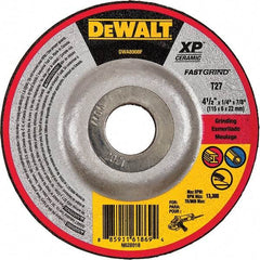 DeWALT - Depressed-Center Wheels Wheel Diameter (Inch): 6 Wheel Thickness (Inch): 1/4 - Eagle Tool & Supply
