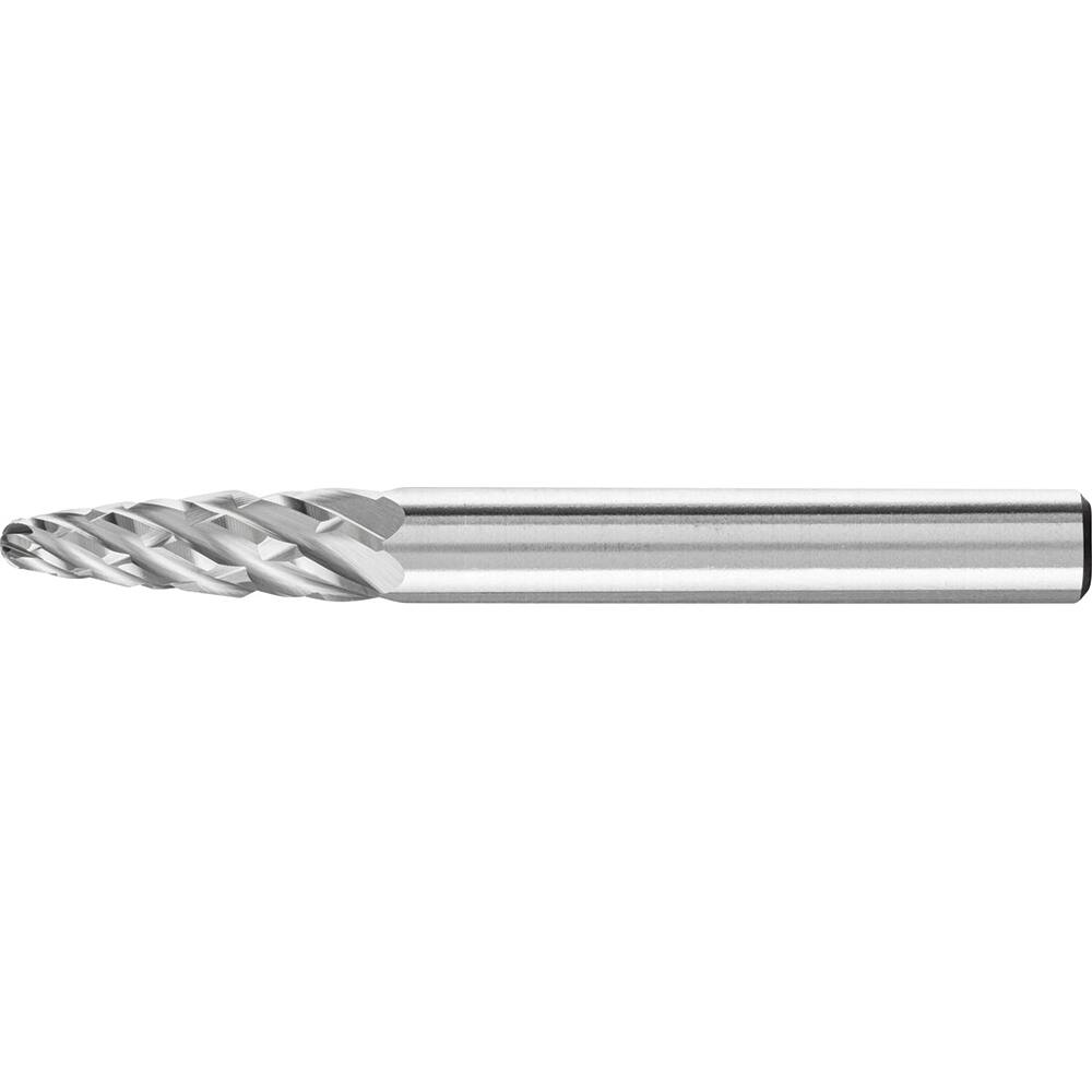 PFERD - SF-1, 1/4" Cut Diam, 1/4" Shank Diam, Carbide End Cut Tree with Radius End Burr - Exact Industrial Supply