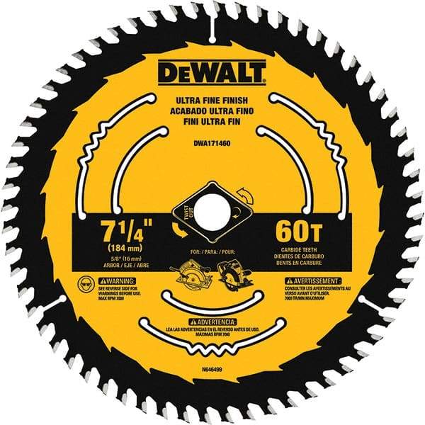 DeWALT - Wet & Dry-Cut Saw Blades   Blade Diameter (Inch): 7-1/4    Blade Material: Tungsten Carbide-Tipped - Eagle Tool & Supply