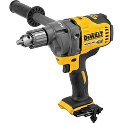 DeWALT - 60 Volt 1/2" Chuck Mid-Handle Cordless Drill - 600 RPM, Keyed Chuck, Reversible, Lithium-Ion Batteries Not Included - Eagle Tool & Supply