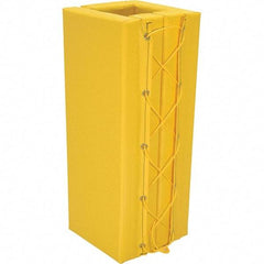 Vestil - 3" High, Column Protector - Fits 8" Columns, Yellow - Eagle Tool & Supply