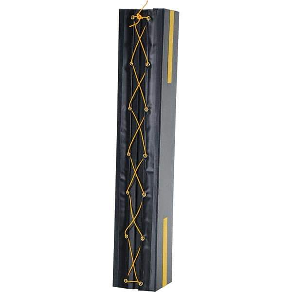 Vestil - 6" High, Column Protector - Fits 7" Columns, Black - Eagle Tool & Supply