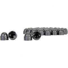 Vestil - 9/16" Bollard Cap - Black, Plastic, Smooth Surface - Eagle Tool & Supply