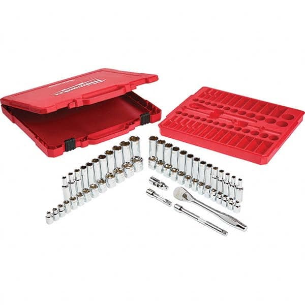 Milwaukee Tool - Socket Sets Measurement Type: Inch/Metric Drive Size: 3/8 - Eagle Tool & Supply