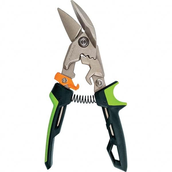 Fiskars - Snips Snip Type: Aviation Snip Cut Direction: Right - Eagle Tool & Supply