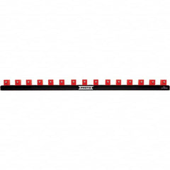 Stanley - Socket Holders & Trays Type: Clip Rail Drive Size: 1/2 - Eagle Tool & Supply
