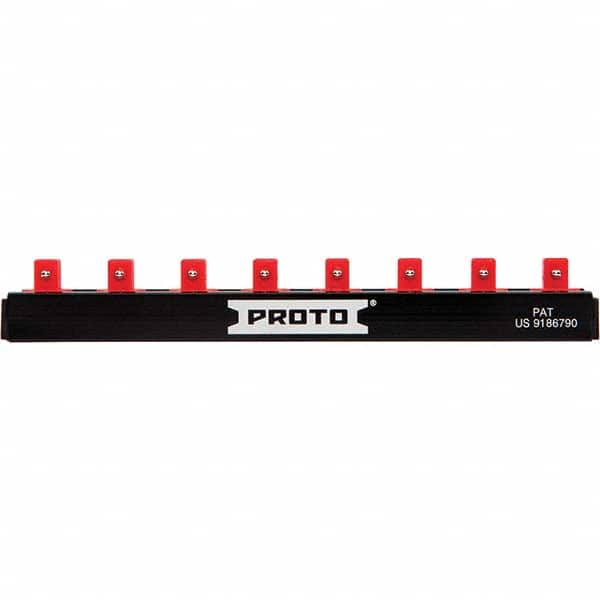Stanley - Socket Holders & Trays Type: Clip Rail Drive Size: 1/4 - Eagle Tool & Supply