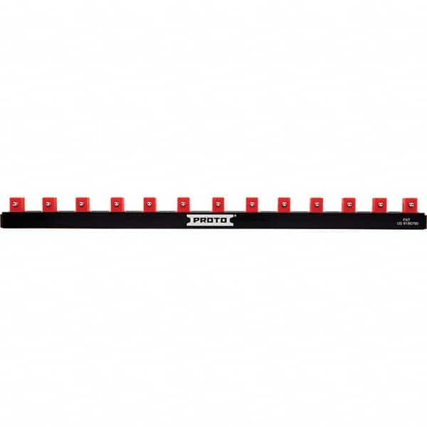 Stanley - Socket Holders & Trays Type: Clip Rail Drive Size: 3/8 - Eagle Tool & Supply