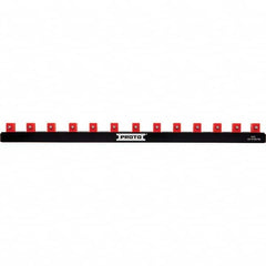 Stanley - Socket Holders & Trays Type: Clip Rail Drive Size: 3/8 - Eagle Tool & Supply