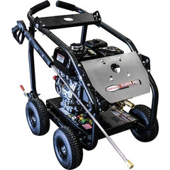 Simpson - Gas, 7.9 hp, 4,000 psi, 3.5 GPM, Cold Water Pressure Washer - AAA Triplex, 50' x 3/8" Hose - Eagle Tool & Supply