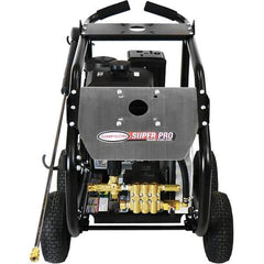 Simpson - Gas, 12 hp, 4,400 psi, 4 GPM, Cold Water Pressure Washer - AAA Triplex, 50' x 3/8" Hose - Eagle Tool & Supply