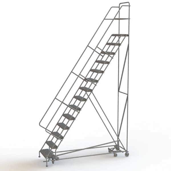 TRI-ARC - Rolling & Wall Mounted Ladders & Platforms Type: All-Directional Ladder Style: Rolling Safety Ladder - Eagle Tool & Supply