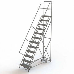 TRI-ARC - Rolling & Wall Mounted Ladders & Platforms Type: All-Directional Ladder Style: Rolling Safety Ladder - Eagle Tool & Supply