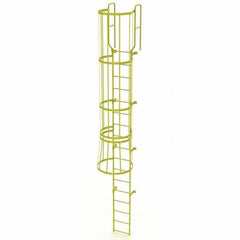 TRI-ARC - Rolling & Wall Mounted Ladders & Platforms Type: Fixed Ladder Style: Safety Cage - Eagle Tool & Supply