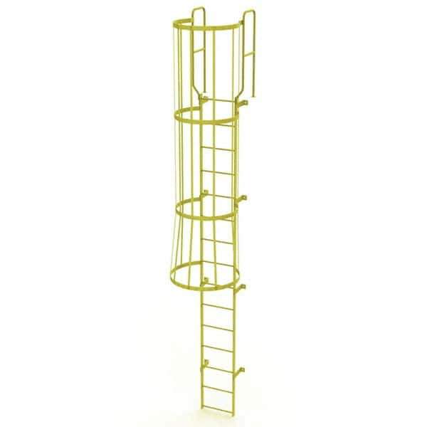 TRI-ARC - Rolling & Wall Mounted Ladders & Platforms Type: Fixed Ladder Style: Safety Cage - Eagle Tool & Supply