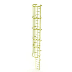 TRI-ARC - Rolling & Wall Mounted Ladders & Platforms Type: Fixed Ladder Style: Safety Cage - Eagle Tool & Supply