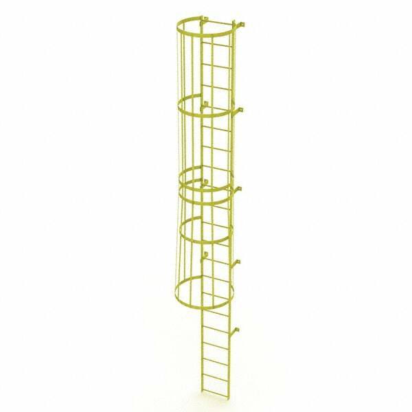 TRI-ARC - Rolling & Wall Mounted Ladders & Platforms Type: Fixed Ladder Style: Safety Cage - Eagle Tool & Supply