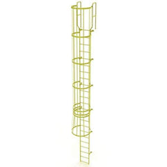 TRI-ARC - Rolling & Wall Mounted Ladders & Platforms Type: Fixed Ladder Style: Safety Cage - Eagle Tool & Supply