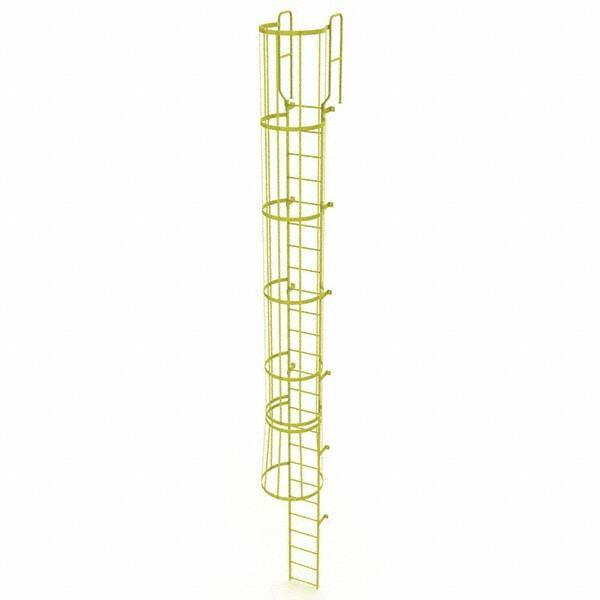 TRI-ARC - Rolling & Wall Mounted Ladders & Platforms Type: Fixed Ladder Style: Safety Cage - Eagle Tool & Supply