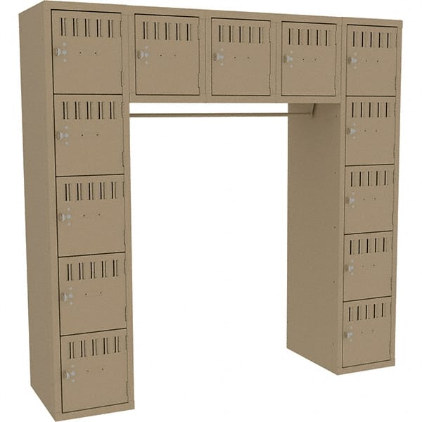 Tennsco - 15 Door, 15 Tier, Welded Locker - Eagle Tool & Supply