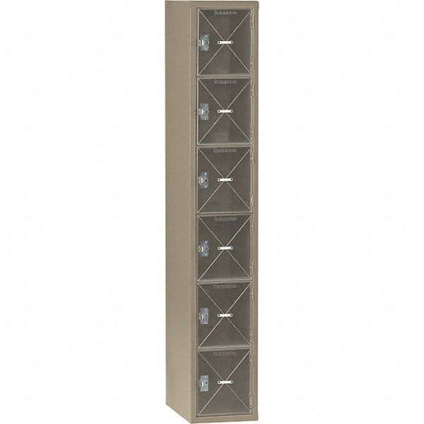 Tennsco - 6 Door, 6 Tier, Welded Locker - Eagle Tool & Supply