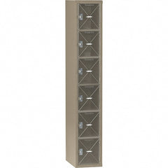 Tennsco - 6 Door, 6 Tier, Welded Locker - Eagle Tool & Supply