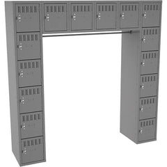 Tennsco - 16 Door, 16 Tier, Welded Locker - Eagle Tool & Supply