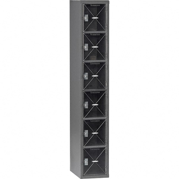 Tennsco - 6 Door, 6 Tier, Welded Locker - Eagle Tool & Supply