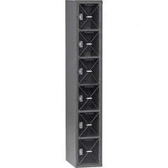 Tennsco - 6 Door, 6 Tier, Welded Locker - Eagle Tool & Supply
