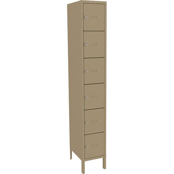 Tennsco - 6 Door, 6 Tier, Welded Locker - Eagle Tool & Supply