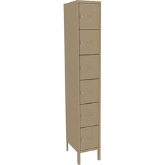 Tennsco - 6 Door, 6 Tier, Welded Locker - Eagle Tool & Supply