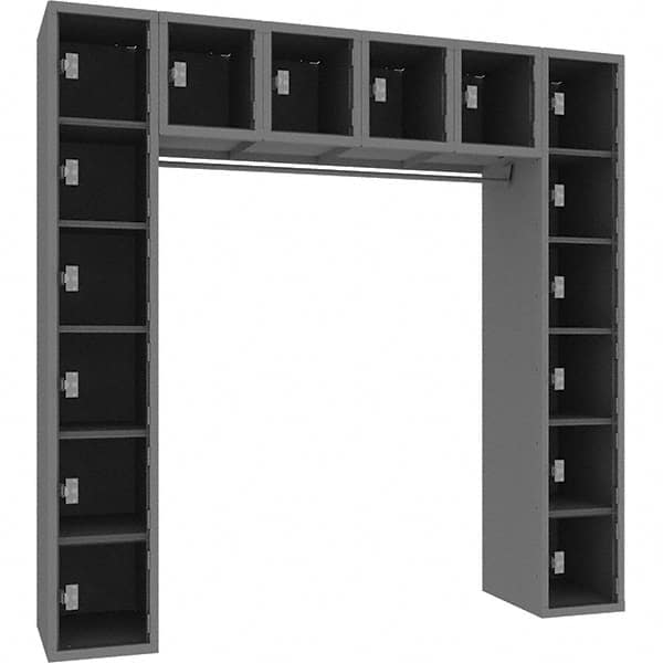 Tennsco - 16 Door, Single Tier, Welded Locker - Eagle Tool & Supply