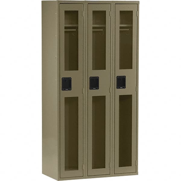 Tennsco - 3 Door, Single Tier, Welded Locker - Eagle Tool & Supply