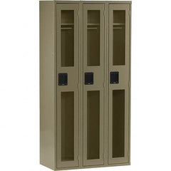 Tennsco - 3 Door, Single Tier, Welded Locker - Eagle Tool & Supply