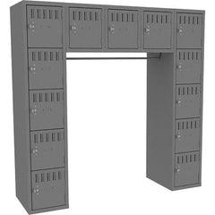 Tennsco - 15 Door, 15 Tier, Welded Locker - Eagle Tool & Supply
