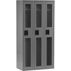 Tennsco - 3 Door, Single Tier, Welded Locker - Eagle Tool & Supply