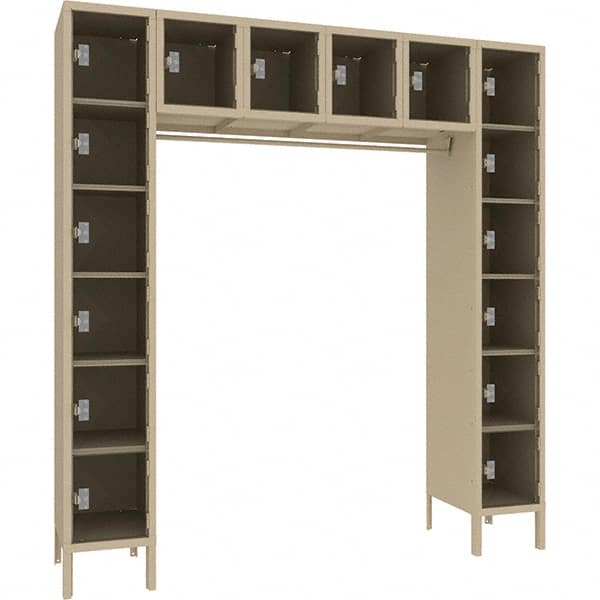 Tennsco - 16 Door, Single Tier, Welded Locker - Eagle Tool & Supply