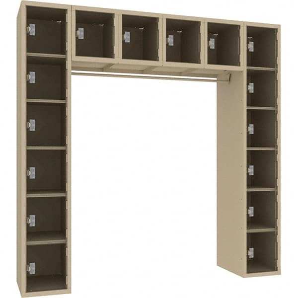Tennsco - 16 Door, Single Tier, Welded Locker - Eagle Tool & Supply