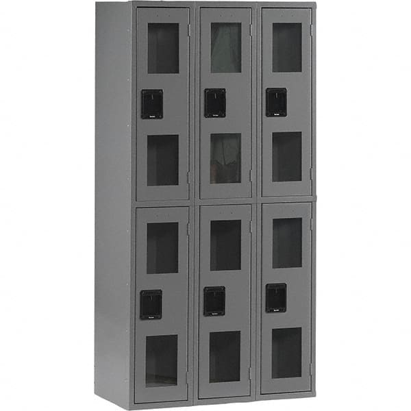 Tennsco - 6 Door, Double Tier, Welded Locker - Eagle Tool & Supply