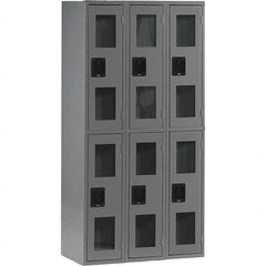 Tennsco - 6 Door, Double Tier, Welded Locker - Eagle Tool & Supply