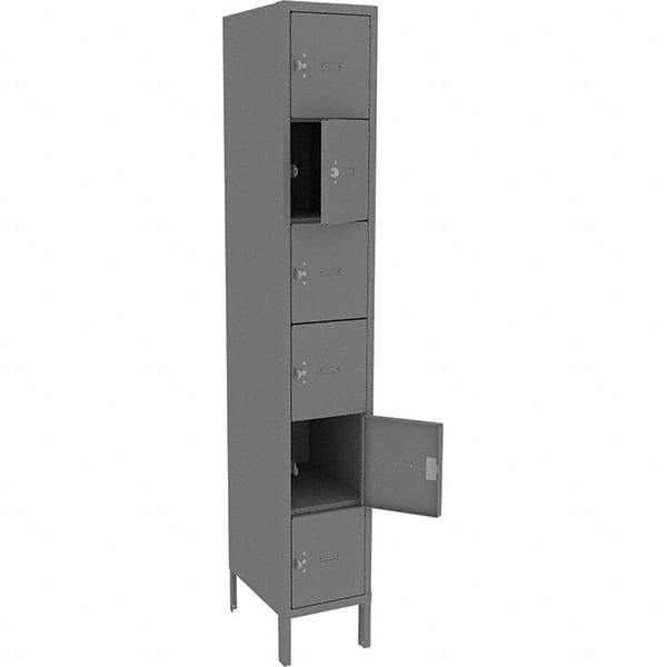 Tennsco - 6 Door, 6 Tier, Welded Locker - Eagle Tool & Supply