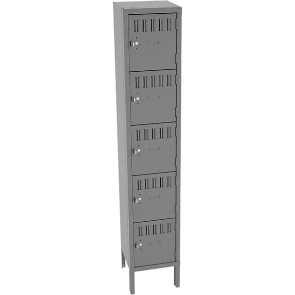 Tennsco - 5 Door, 5 Tier, Welded Locker - Eagle Tool & Supply
