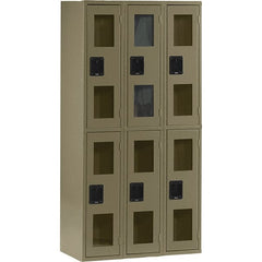 Tennsco - 6 Door, Double Tier, Welded Locker - Eagle Tool & Supply