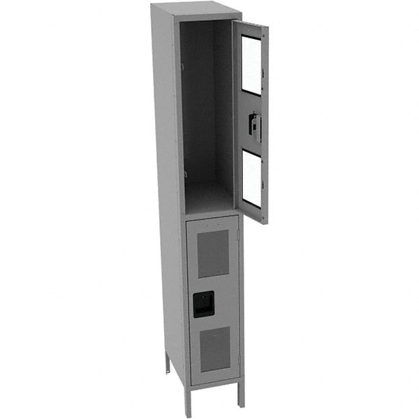 Tennsco - 2 Door, Double Tier, Welded Locker - Eagle Tool & Supply