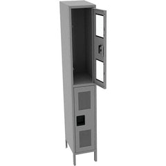 Tennsco - 2 Door, Double Tier, Welded Locker - Eagle Tool & Supply