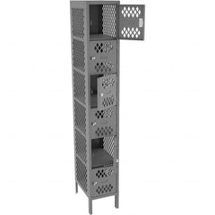 Tennsco - 6 Door, 6 Tier, Welded Locker - Eagle Tool & Supply